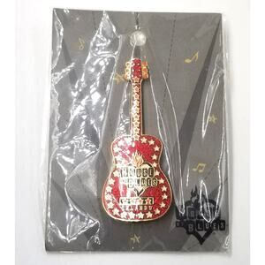 House of Blues Orlando Florida Red Guitar Enamel Advertise Souvenir Pin